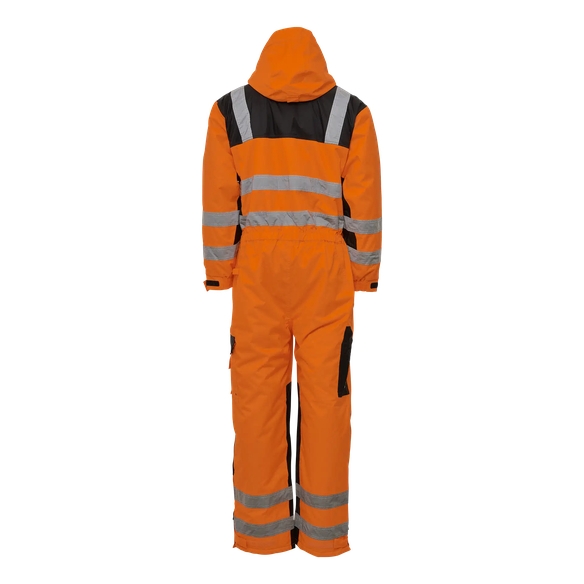 ELKA-Thermo-Arbeits-Berufs-Overall, VISIBLE XTREME, warnorange/schwarz