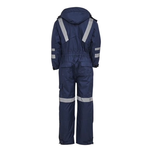 ELKA Thermo-Arbeits-Berufs-Overall, Working Xtreme, stahlblau/schwarz