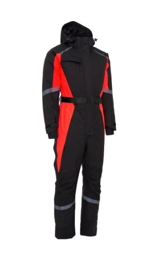 ELKA-ELKA Working Xtreme Winteroverall Dame mit Futter WorkingXtreme, schwarz/warnrot