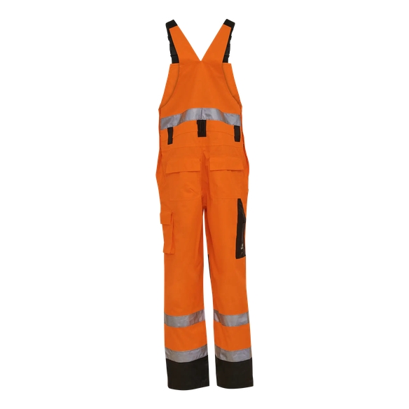 ELKA Warn-Schutz-Arbeits-Berufs-Latz-Hose Visible Xtreme, warnorange/schwarz