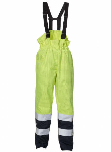 ELKA-Warn-Schutz-Latzhose, SECURE TECH MULTINORM, warngelb/marine