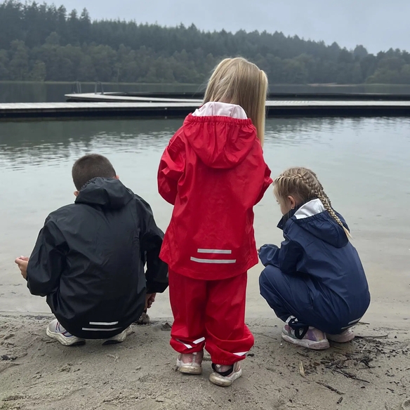 ELKA-Regenjacke Kids Elements, 190 g/m�, rot