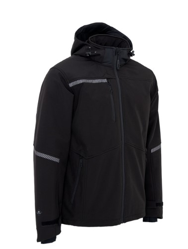 ELKA-Softshelljacke, WorkingXtreme, recycelt, schwarz