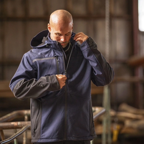 ELKA-Softshelljacke, WorkingXtreme, recycelt, marine/schwarz