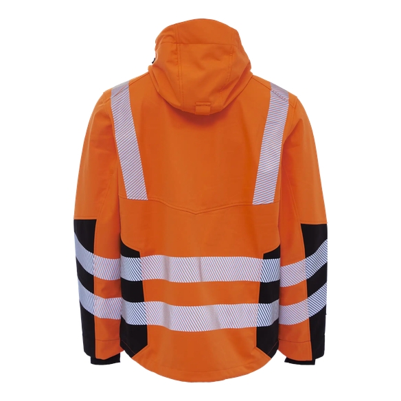 ELKA-Softshelljacke, WorkingXtreme, recycelt, warnorange/schwarz