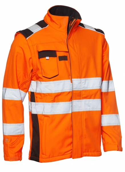ELKA-Warn-Schutz-Softshell-Jacke, VISIBLE XTREME, warnorange