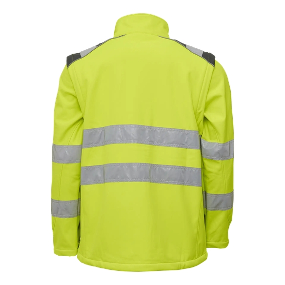ELKA-Warn-Schutz-Softshell-Jacke, VISIBLE XTREME, warngelb