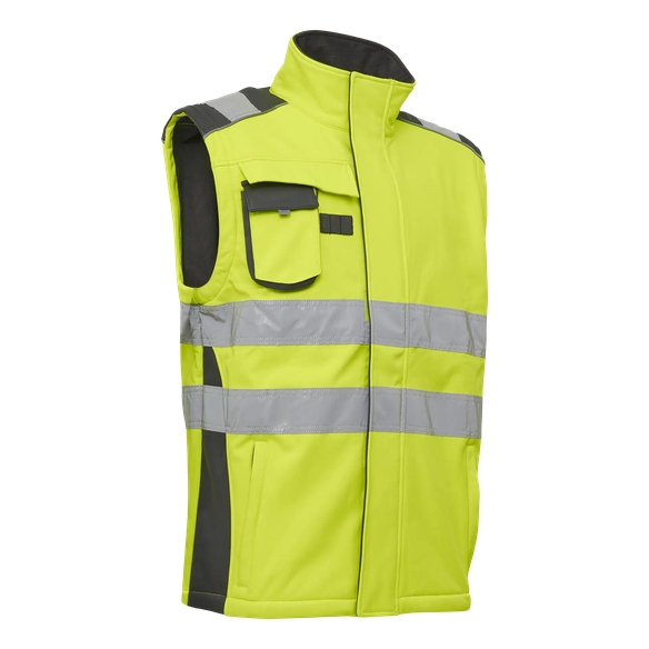 ELKA-Warn-Schutz-Softshell-Jacke, VISIBLE XTREME, warngelb