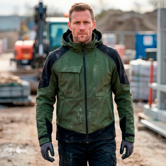 ELKA-Softshelljacke, WORKING XTREME, gr�n/schwarz