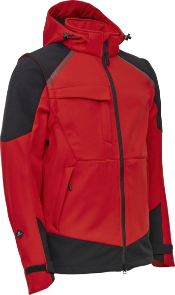ELKA-Softshelljacke, WORKING XTREME, rot/schwarz