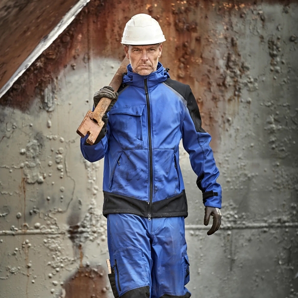ELKA-Softshelljacke, WORKING XTREME, royalblau/schwarz