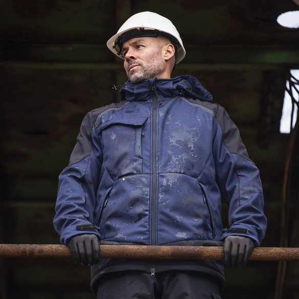 ELKA-Winter-Softshelljacke, WorkingXtreme, marine/schwarz
