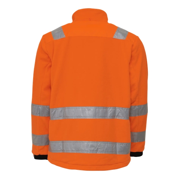 ELKA-Warn-Schutz-Fleece-Jacke, ZIP-IN, WORKING XTREME, warnorange