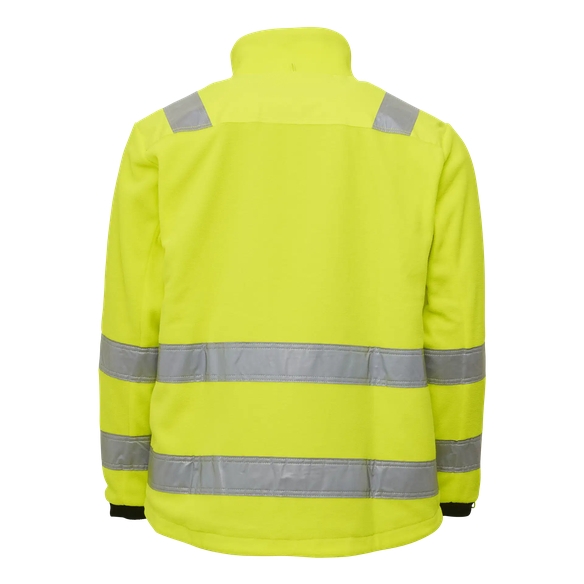 ELKA-Warn-Schutz-Fleece-Jacke, ZIP-IN, WORKING XTREME, warngelb