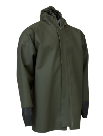 ELKA-Jacke, mit Kapuze mit Kordelzug, oliv