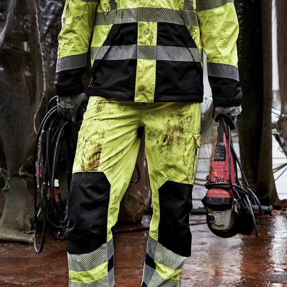 ELKA-Warnschutz-Bundhose VISIBLE-XTREME, warngelb/schwarz