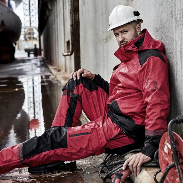 ELKA-Stretch-Jacke, Working Xtreme, rot/schwarz