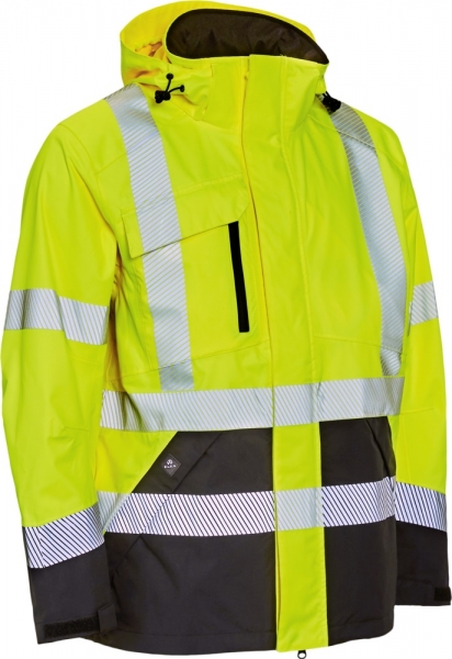 ELKA-Warnschutz-Stretchjacke, VISIBLE XTREME, warngelb/schwarz