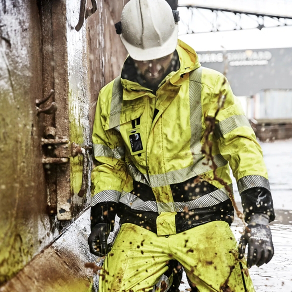 ELKA-Warnschutz-Stretchjacke, VISIBLE XTREME, warngelb/schwarz