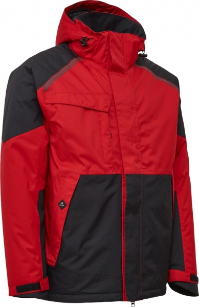 ELKA-Stretch-Winterjacke, Working Xtreme, rot/schwarz