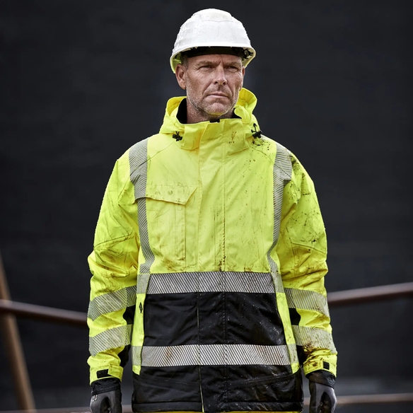 ELKA-Warnschutz-Stretch-Winterjacke, Visible Xtreme, warngelb/schwarz