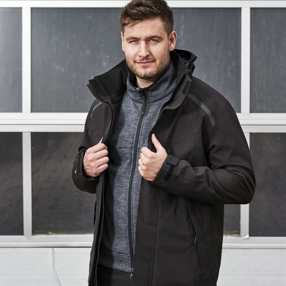 ELKA-Stretch-Jacke, 3 Lagen, Working Xtreme, schwarz