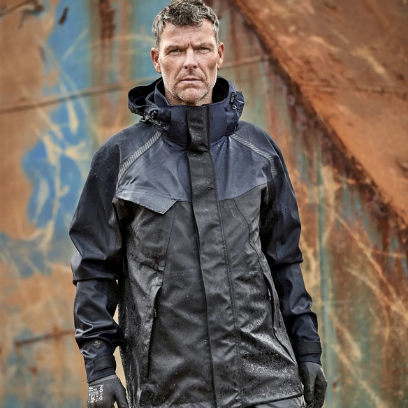 ELKA-Stretch-Jacke, 3 Lagen, Working Xtreme, marine/schwarz