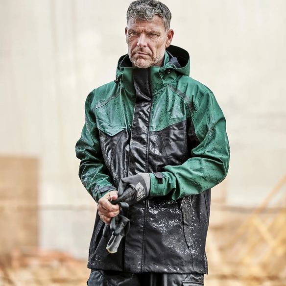 ELKA-Stretch-Jacke, 3 Lagen, Working Xtreme, gr�n/schwarz