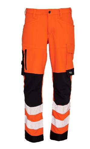 ELKA-Bundhose, Visible Xtreme, recycelt, kurzes Modell, warnorange/schwarz