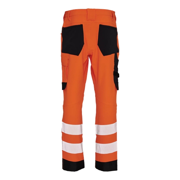 ELKA-Bundhose, Visible Xtreme, recycelt, kurzes Modell, warnorange/schwarz