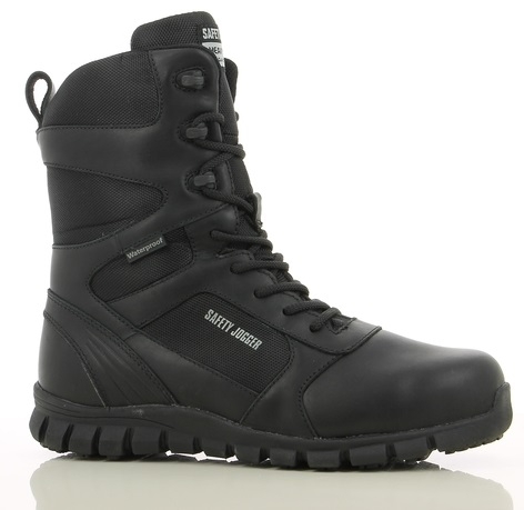 SAFETYJOGGER-S3- Allzweckeinsatzstiefel, SHARK, schwarz, hoch, ESD, SRC, WR