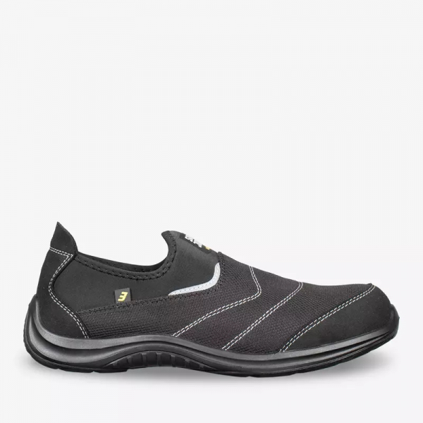 SAFETYJOGGER-S1P- Sicherheitshalbschuh, YUKON, schwarz, ESD, SRC