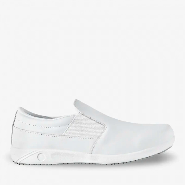 OXYPAS-Herren-Arbeits-Berufs-Slipper, ESD, Roy, weiss