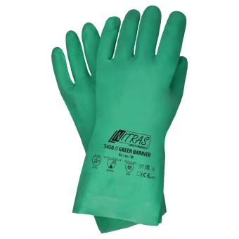 NITRAS GREEN BARRIER, Chemikalienschutzhandschuhe, Nitril, grn