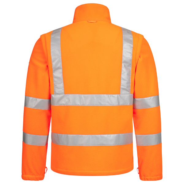 NITRAS-Warn-Fleecejacke MOTION TEX VIZ, neonorange