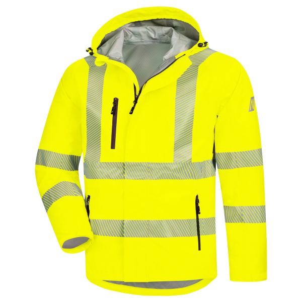 NITRAS-Winter-Warnschutz-Regenjacke MOTION TEX VIZ PLUS, 190 g/m, Farbe: neongelb