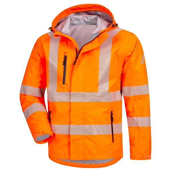 NITRAS-Winter-Warnschutz-Regenjacke MOTION TEX VIZ PLUS, 190 g/m, Farbe: neonorange
