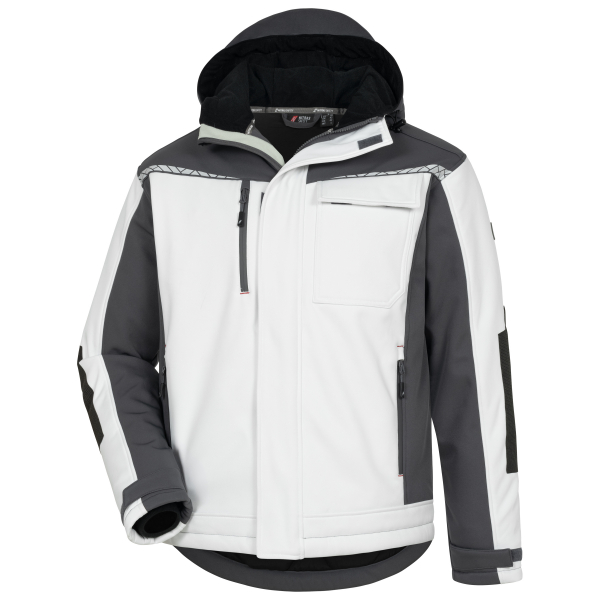 NITRAS MOTION TEX PLUS, Winterjacke, weiß / grau, OEKO-TEX