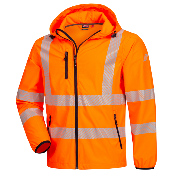 NITRAS MOTION TEX VIZ, Warnschutz-Windbreaker, neonorange, 180 g/qm