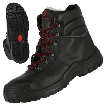 NITRAS POWER STEP MID+, S3 CI HRO SRC Sicherheitswinterstiefel, hoch, strapazierfähiges Vollleder, schwarz