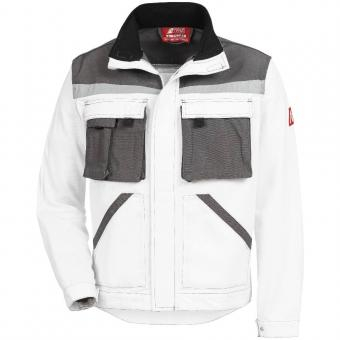 NITRAS MOTION TEX PLUS, Arbeitsjacke, wei/grau