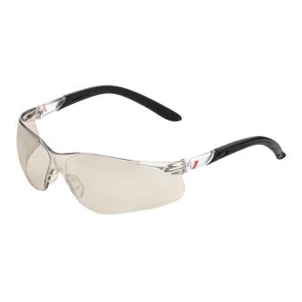 NITRAS VISION PROTECT, Schutzbrille, Tragkörper schwarz / transparent, Sichtscheiben hell, silber verspiegelt,  EN 166