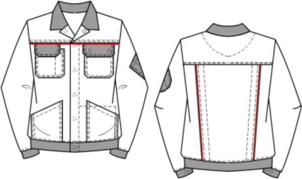 BEB-Bundjacke Classic, dunkelgrau/schwarz