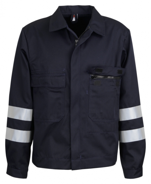 BEB-Arbeits-Berufs-Bund-Jacke, mit Reflexstreifen, Basic, MG 300, marine