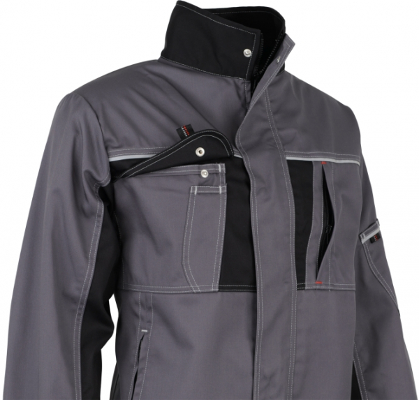 BEB-Bundjacke, Arbeits-Berufs-Jacke, Inflame, MG 245, grau/schwarz