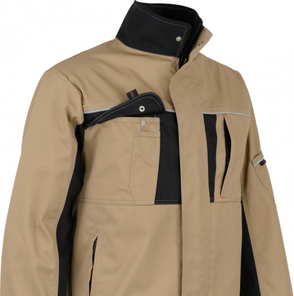 BEB-Bundjacke, Arbeits-Berufs-Jacke, Inflame, MG 245, sand/schwarz