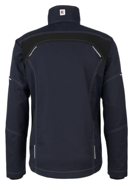 BEB-Herren-Bundjacke, Flex, Fairtrade, blue shadow/schwarz