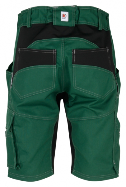 BEB-Herren-Shorts, Flex, Fairtrade, gr�n/schwarz