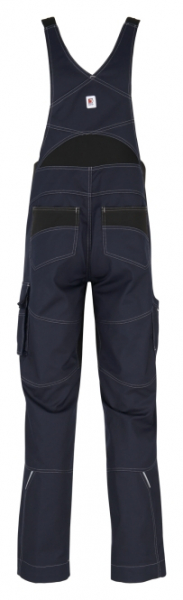 BEB-Herren-Latzhose, Flex, Fairtrade, blue shadow/schwarz