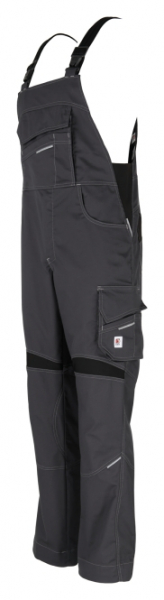 BEB-Herren-Latzhose, Flex, Fairtrade, charcoal/schwarz